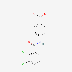 molecular formula C15H11Cl2NO3 B5819614 methyl 4-[(2,3-dichlorobenzoyl)amino]benzoate 