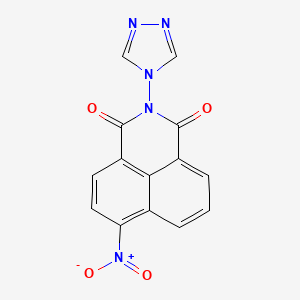 molecular formula C14H7N5O4 B5819629 6-nitro-2-(4H-1,2,4-triazol-4-yl)-1H-benzo[de]isoquinoline-1,3(2H)-dione 