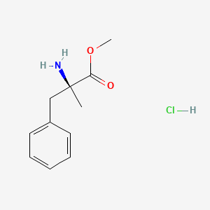 molecular formula C11H16ClNO2 B581964 (S)-2-苄基-丙氨酸-甲酯-盐酸盐 CAS No. 64619-96-1