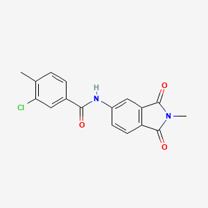 3-chloro-4-methyl-N-(2-methyl-1,3-dioxo-2,3-dihydro-1H-isoindol-5-yl)benzamide