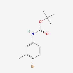 molecular formula C12H16BrNO2 B581966 N-BOC-4-溴-3-甲基苯胺 CAS No. 654056-82-3
