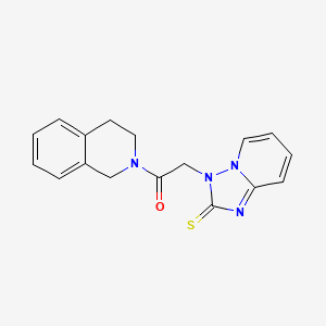 molecular formula C17H16N4OS B5819675 3-[2-(3,4-dihydro-2(1H)-isoquinolinyl)-2-oxoethyl][1,2,4]triazolo[1,5-a]pyridine-2(3H)-thione 