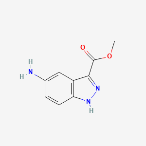 molecular formula C9H9N3O2 B581968 5-氨基-1H-吲唑-3-羧酸甲酯 CAS No. 660411-95-0