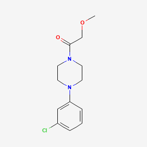 molecular formula C13H17ClN2O2 B5819687 1-(3-chlorophenyl)-4-(methoxyacetyl)piperazine 