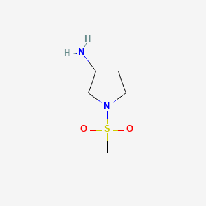 molecular formula C5H12N2O2S B581969 3-氨基-1-甲磺酰基吡咯烷 CAS No. 662116-71-4