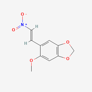 molecular formula C10H9NO5 B5819696 5-methoxy-6-(2-nitrovinyl)-1,3-benzodioxole 