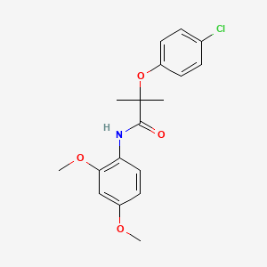 2-(4-chlorophenoxy)-N-(2,4-dimethoxyphenyl)-2-methylpropanamide