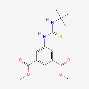 molecular formula C15H20N2O4S B5819707 dimethyl 5-{[(tert-butylamino)carbonothioyl]amino}isophthalate 