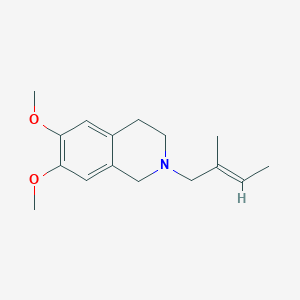 molecular formula C16H23NO2 B5819716 6,7-dimethoxy-2-(2-methyl-2-buten-1-yl)-1,2,3,4-tetrahydroisoquinoline 