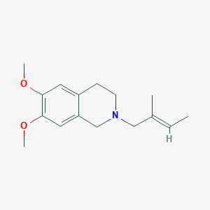 6,7-dimethoxy-2-(2-methyl-2-buten-1-yl)-1,2,3,4-tetrahydroisoquinoline