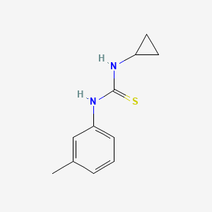molecular formula C11H14N2S B5819732 N-cyclopropyl-N'-(3-methylphenyl)thiourea 