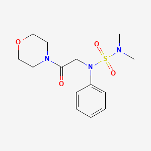 molecular formula C14H21N3O4S B5819740 N,N-dimethyl-N'-[2-(4-morpholinyl)-2-oxoethyl]-N'-phenylsulfamide 