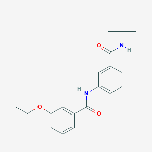 molecular formula C20H24N2O3 B5819764 N-{3-[(tert-butylamino)carbonyl]phenyl}-3-ethoxybenzamide 