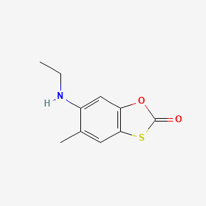 molecular formula C10H11NO2S B5819791 6-(ethylamino)-5-methyl-1,3-benzoxathiol-2-one 