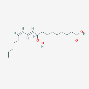 molecular formula C18H32O4 B058198 (10E,12Z)-9-hydroperoxyoctadeca-10,12-dienoic acid CAS No. 5502-91-0