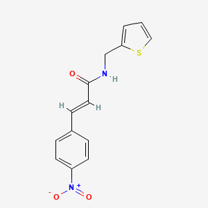 3-(4-nitrophenyl)-N-(2-thienylmethyl)acrylamide
