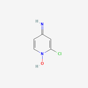 molecular formula C5H5ClN2O B581982 4-Amino-2-chloropyridin-1-ium-1-olate CAS No. 802844-83-3