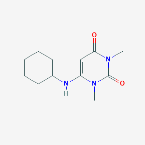 molecular formula C12H19N3O2 B5819850 6-(cyclohexylamino)-1,3-dimethyl-2,4(1H,3H)-pyrimidinedione 