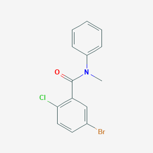 molecular formula C14H11BrClNO B5819869 5-bromo-2-chloro-N-methyl-N-phenylbenzamide 