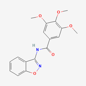 molecular formula C17H16N2O5 B5819885 N-1,2-benzisoxazol-3-yl-3,4,5-trimethoxybenzamide 