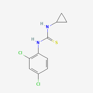molecular formula C10H10Cl2N2S B5819900 N-cyclopropyl-N'-(2,4-dichlorophenyl)thiourea 