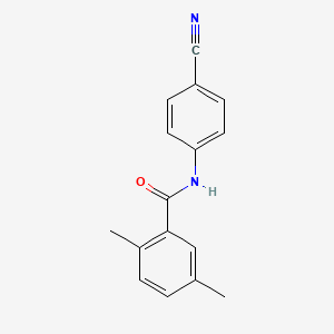molecular formula C16H14N2O B5819920 N-(4-cyanophenyl)-2,5-dimethylbenzamide CAS No. 701238-17-7
