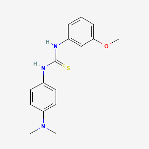 molecular formula C16H19N3OS B5819968 N-[4-(dimethylamino)phenyl]-N'-(3-methoxyphenyl)thiourea 