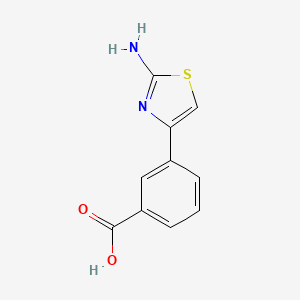 molecular formula C10H8N2O2S B581997 3-(2-氨基-4-噻唑基)苯甲酸 CAS No. 862254-43-1