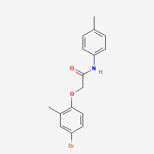 molecular formula C16H16BrNO2 B5819976 2-(4-bromo-2-methylphenoxy)-N-(4-methylphenyl)acetamide 
