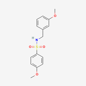 molecular formula C15H17NO4S B5819994 4-methoxy-N-(3-methoxybenzyl)benzenesulfonamide 