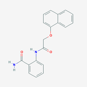 molecular formula C19H16N2O3 B5819998 2-{[(1-naphthyloxy)acetyl]amino}benzamide 