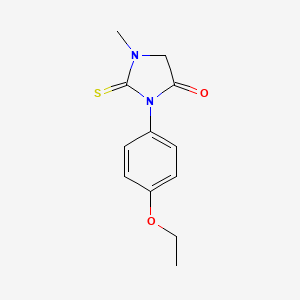 molecular formula C12H14N2O2S B5819999 3-(4-ethoxyphenyl)-1-methyl-2-thioxo-4-imidazolidinone 