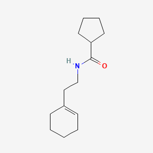 N-[2-(1-cyclohexen-1-yl)ethyl]cyclopentanecarboxamide