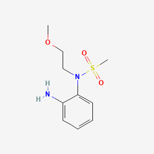 molecular formula C10H16N2O3S B582002 N-(2-Aminophenyl)-N-(2-methoxyethyl)methanesulfonamide CAS No. 869949-87-1