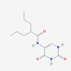 molecular formula C12H19N3O3 B5820020 N-(2,4-dioxo-1,2,3,4-tetrahydro-5-pyrimidinyl)-2-propylpentanamide 