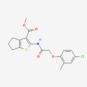 methyl 2-{[(4-chloro-2-methylphenoxy)acetyl]amino}-5,6-dihydro-4H-cyclopenta[b]thiophene-3-carboxylate