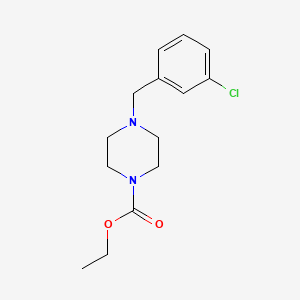 molecular formula C14H19ClN2O2 B5820033 ethyl 4-(3-chlorobenzyl)-1-piperazinecarboxylate 