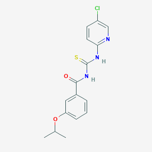 molecular formula C16H16ClN3O2S B5820047 N-{[(5-chloro-2-pyridinyl)amino]carbonothioyl}-3-isopropoxybenzamide 
