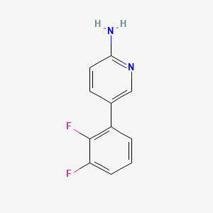 molecular formula C11H8F2N2 B582005 5-(2,3-Difluorophenyl)pyridin-2-amine CAS No. 875166-91-9