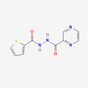 molecular formula C10H8N4O2S B5820053 N'-(2-thienylcarbonyl)-2-pyrazinecarbohydrazide 