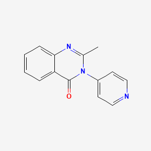 molecular formula C14H11N3O B5820092 2-methyl-3-(4-pyridinyl)-4(3H)-quinazolinone 