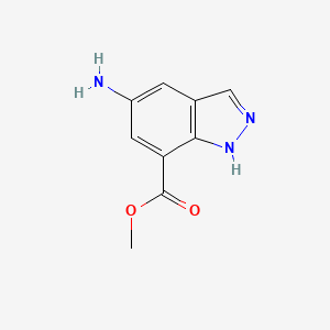 B582010 Methyl 5-amino-1H-indazole-7-carboxylate CAS No. 885272-08-2