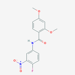 molecular formula C15H13FN2O5 B5820114 N-(4-fluoro-3-nitrophenyl)-2,4-dimethoxybenzamide 