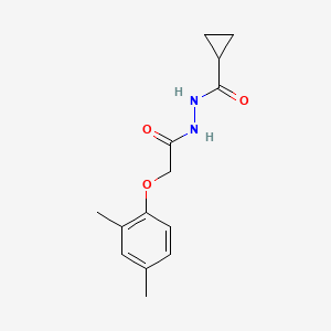 molecular formula C14H18N2O3 B5820123 N'-[2-(2,4-dimethylphenoxy)acetyl]cyclopropanecarbohydrazide 