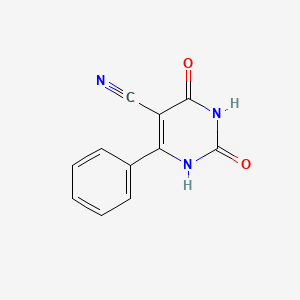 molecular formula C11H7N3O2 B5820138 2,4-dihydroxy-6-phenyl-5-pyrimidinecarbonitrile CAS No. 37465-59-1