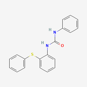molecular formula C19H16N2OS B5820153 N-phenyl-N'-[2-(phenylthio)phenyl]urea 