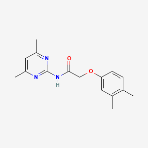 molecular formula C16H19N3O2 B5820162 2-(3,4-dimethylphenoxy)-N-(4,6-dimethyl-2-pyrimidinyl)acetamide 