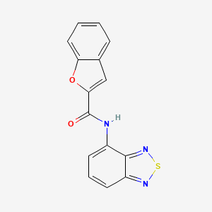 molecular formula C15H9N3O2S B5820179 N-2,1,3-benzothiadiazol-4-yl-1-benzofuran-2-carboxamide 