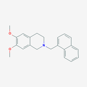 molecular formula C22H23NO2 B5820182 6,7-dimethoxy-2-(1-naphthylmethyl)-1,2,3,4-tetrahydroisoquinoline 