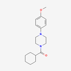 molecular formula C18H26N2O2 B5820188 1-(cyclohexylcarbonyl)-4-(4-methoxyphenyl)piperazine 